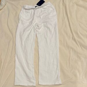 Brandy Melville Anastasia White Sweatpants